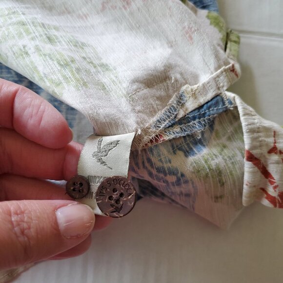 It's 5 O'Clock Somewhere Aloha 100% Silk Button Down Large Shirt Unisex - Picture 10 of 15